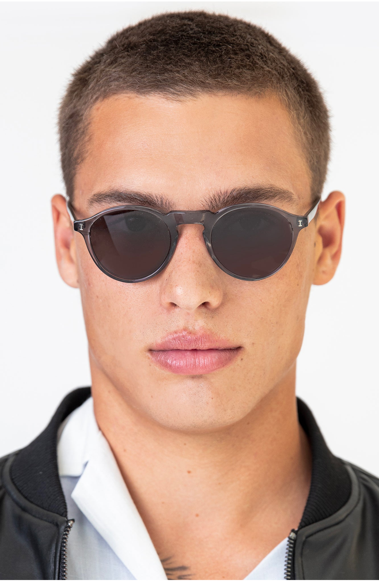 Illesteva Capri Sunglasses, Alternate, color, Mercury / Grey