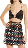 Amy Lynn Ibiza Satin Halter Top