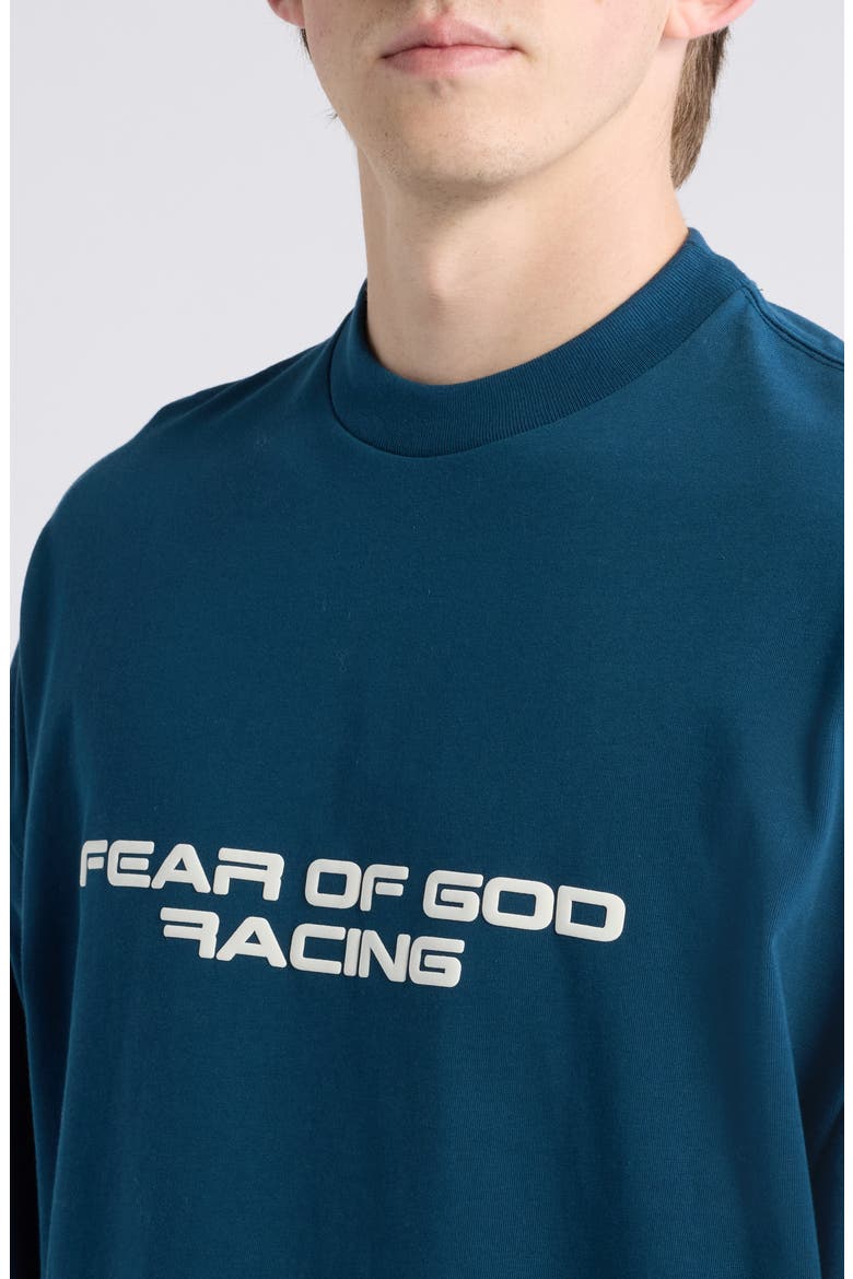 Racing Logo Graphic T-Shirt, Alternate, color, WASHED NIGHT SEA