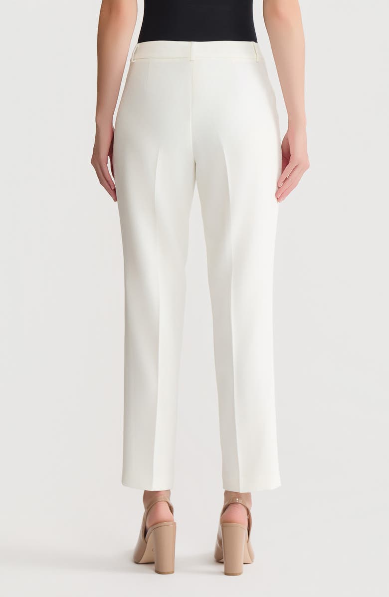 KASPER Flat Front Straight Leg Pants, Alternate, color, Vanilla Ice