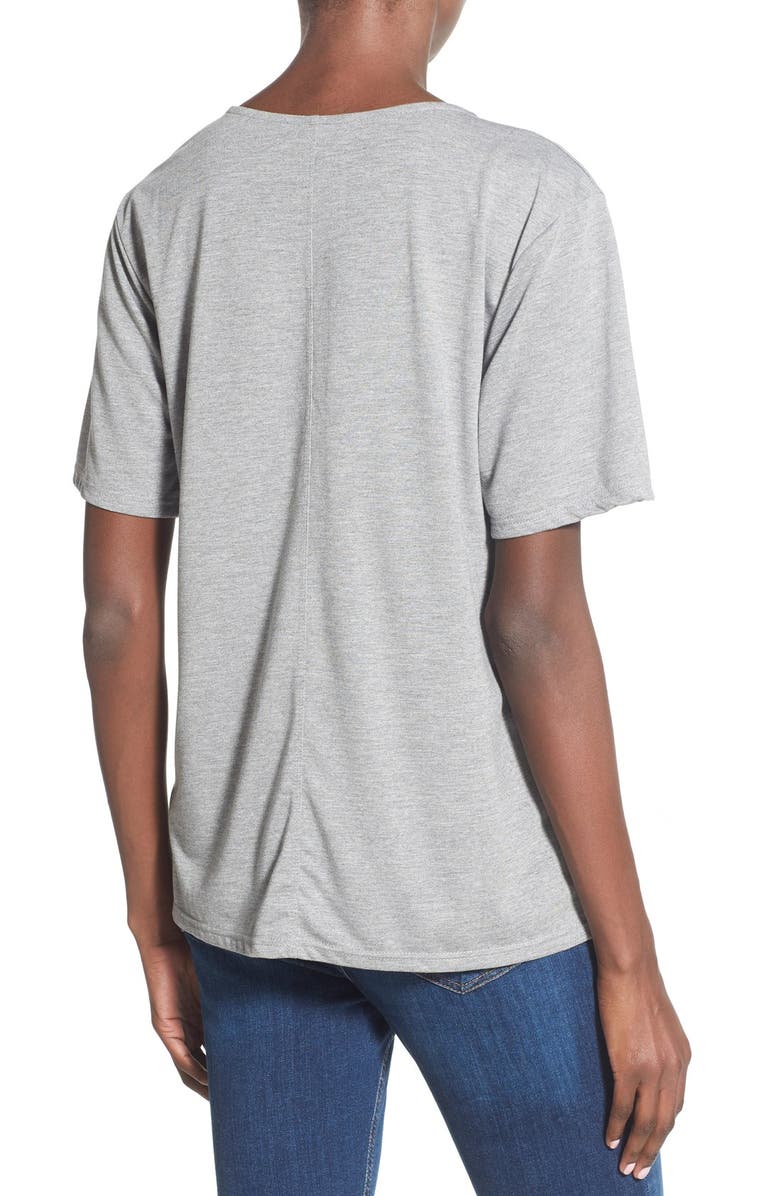 Topshop V-Neck Tee, Alternate, color, 