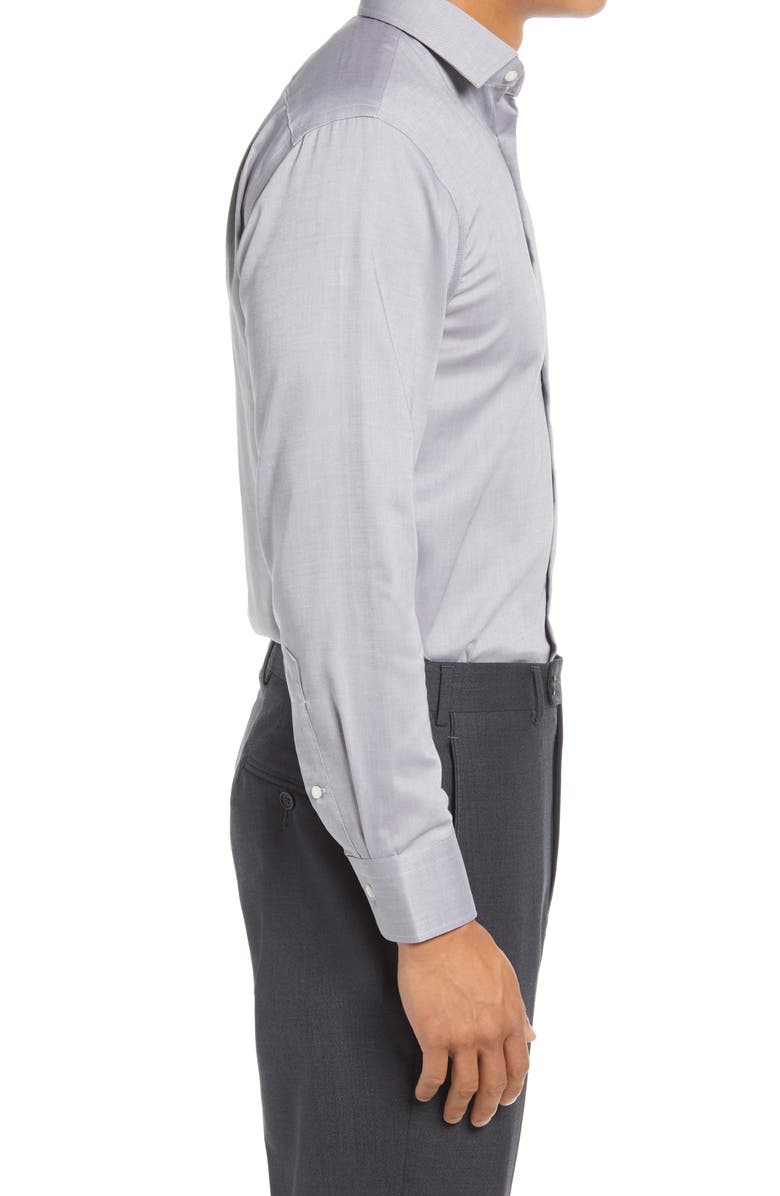 Nordstrom Trim Fit Non-Iron Dress Shirt, Alternate, color,