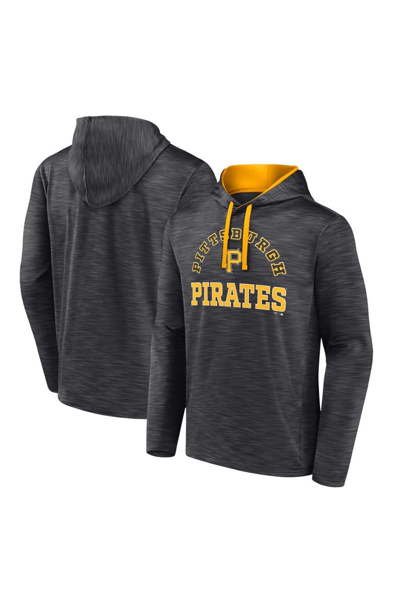 FANATICS Men's Fanatics Branded Charcoal Pittsburgh Pirates Seven Games Pullover Hoodie, Main, color,