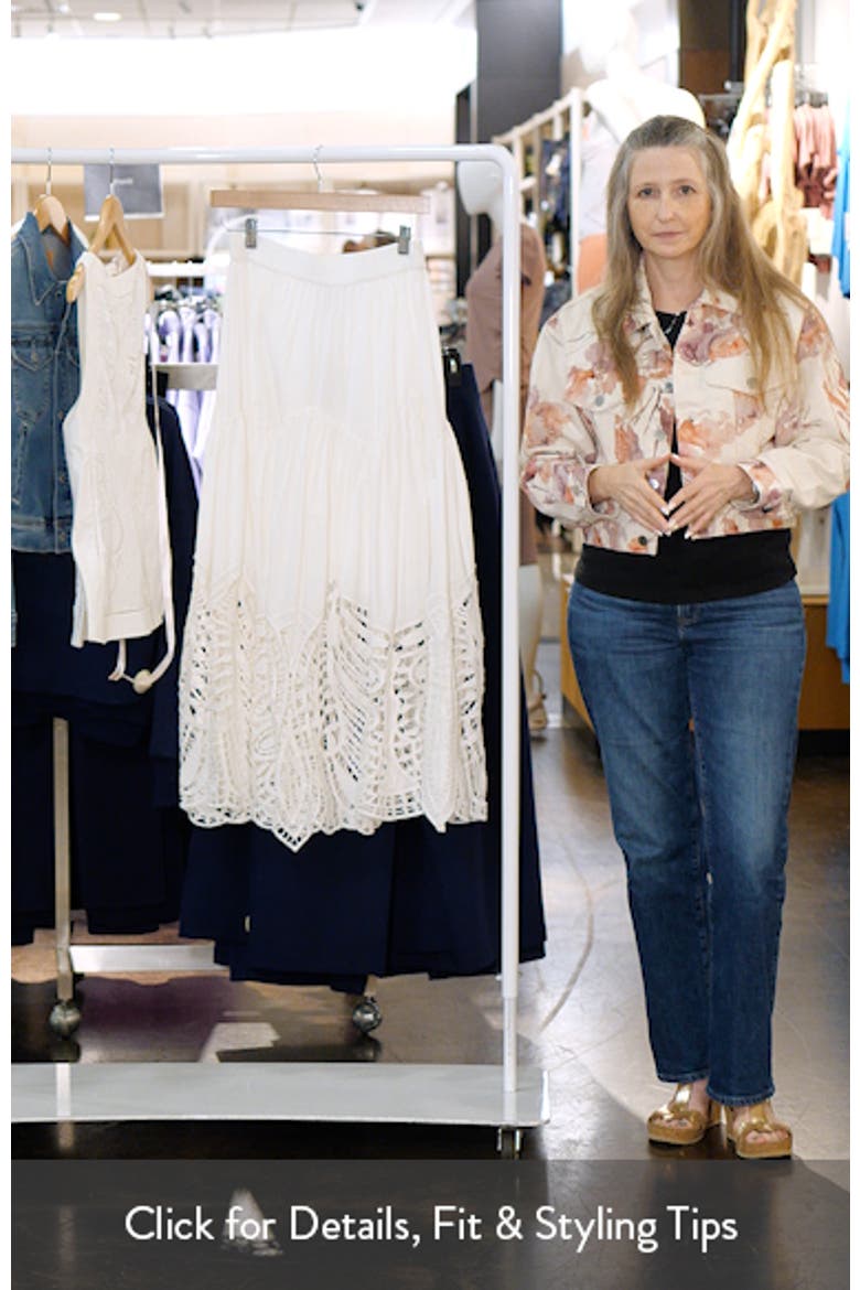 Femi Openwork Maxi Skirt video