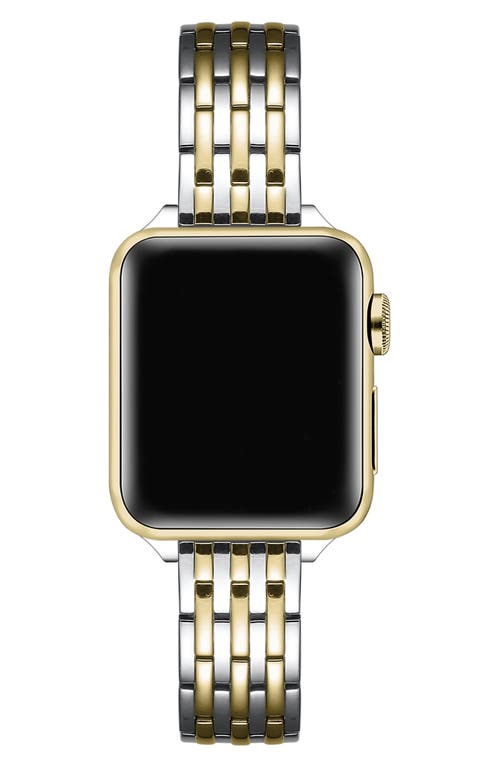 The Posh Tech Eleanor Stainless Steel Apple Watch® Watchband In Gold/silver