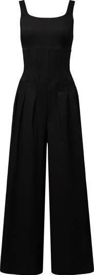 Pleated Wide Leg Jumpsuit