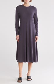 NORDSTROM RACK Knit Long Sleeve A-Line Dress