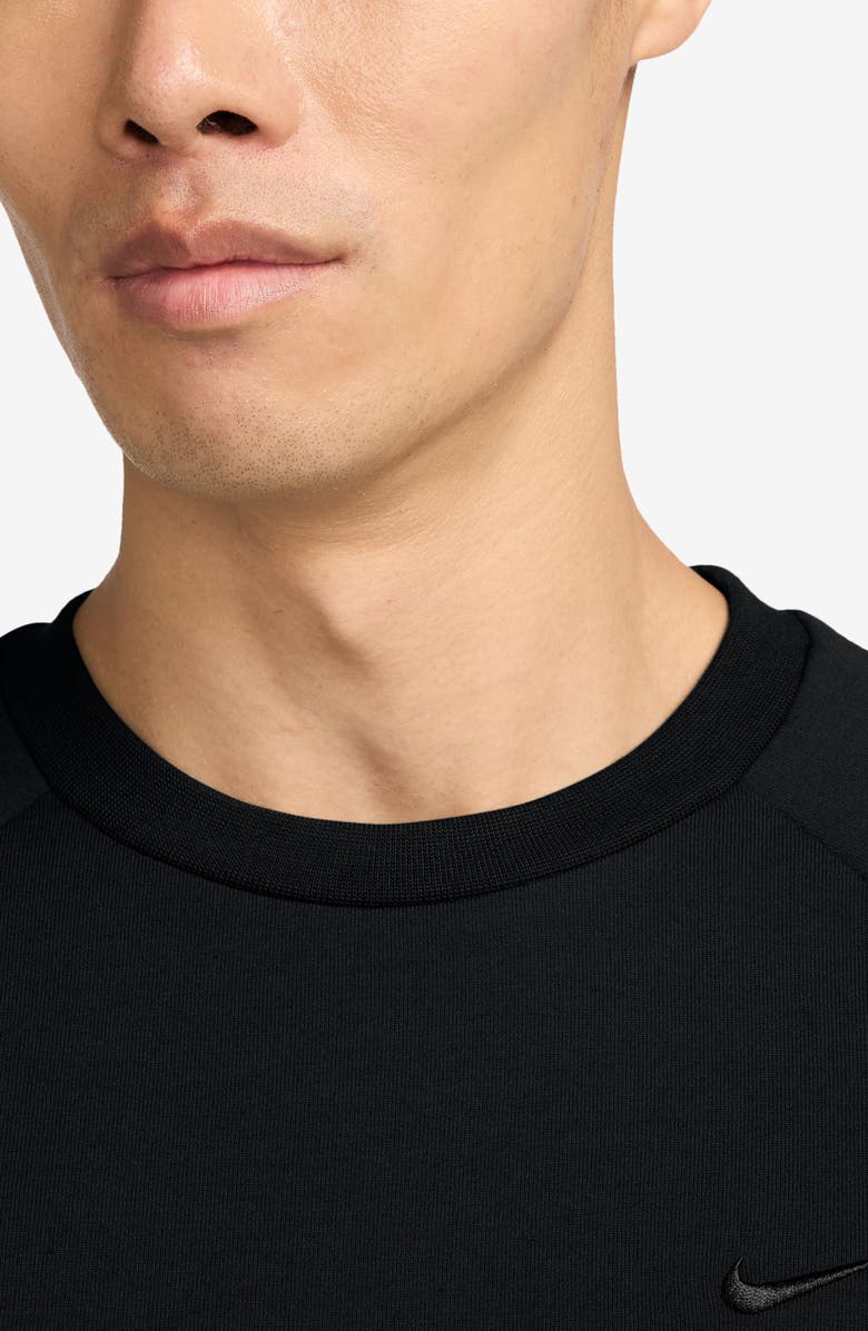Nike Primary Dri-FIT Sweatshirt, Alternate, color, Black/ Black