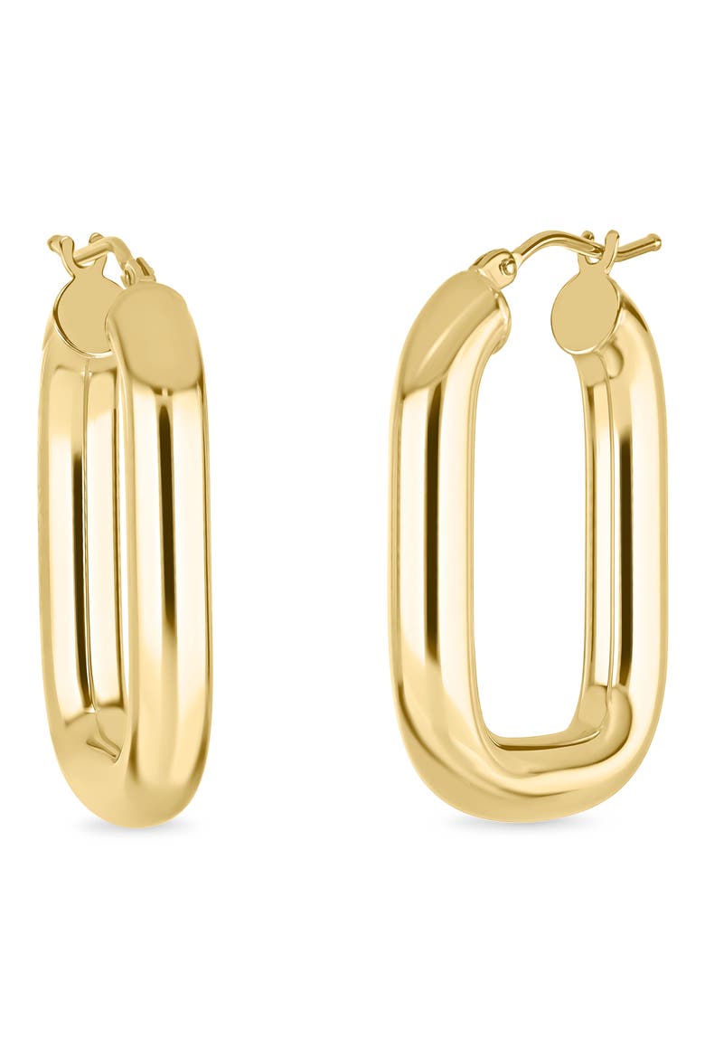 14k Gold Hoop Earrings, Main, color, 14KY