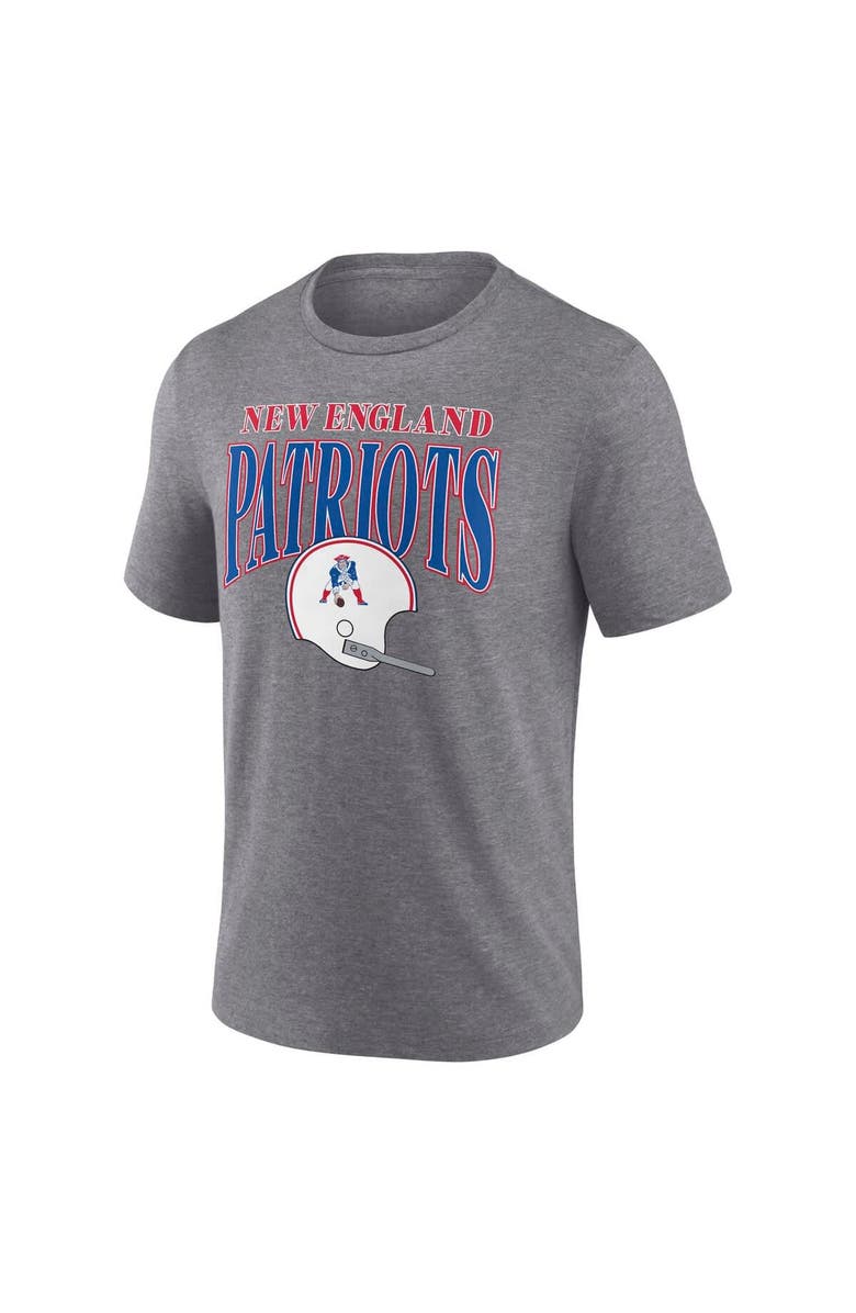 FANATICS Men's Fanatics Heather Gray New England Patriots Go-Getter Tri-Blend T-Shirt, Alternate, color,