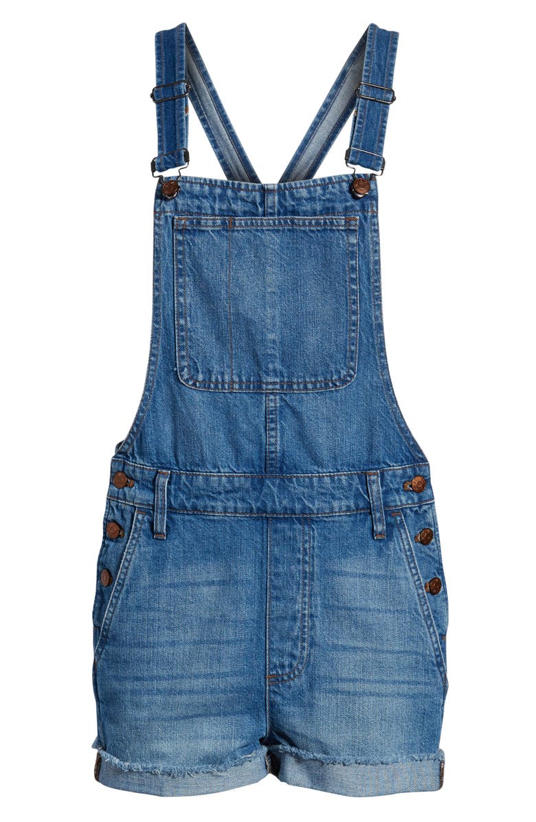 Madewell Adirondack Short Overalls, Alternate, color, 