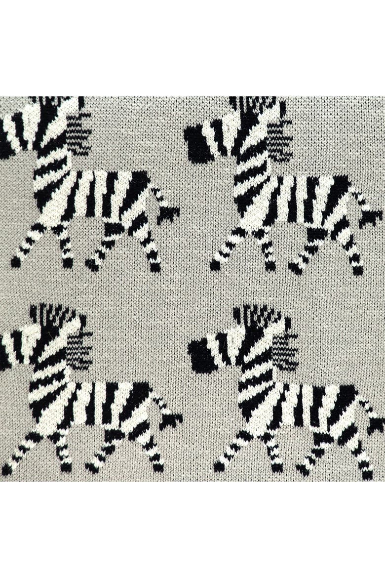 Zara Transitional Grey Knitted 32" x 40" Baby Blanket, Alternate, color, GRAY