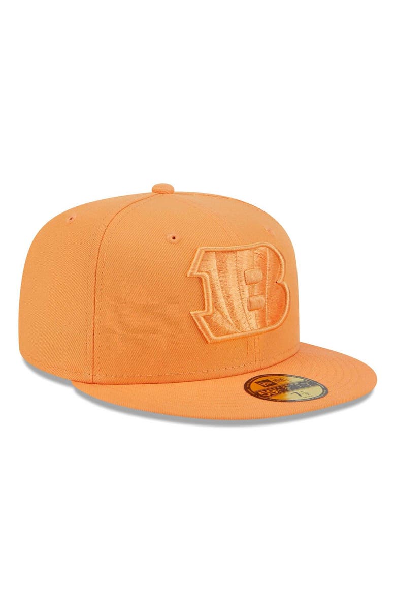 New Era Men's New Era Orange Cincinnati Bengals Color Pack 59FIFTY Fitted Hat, Alternate, color,