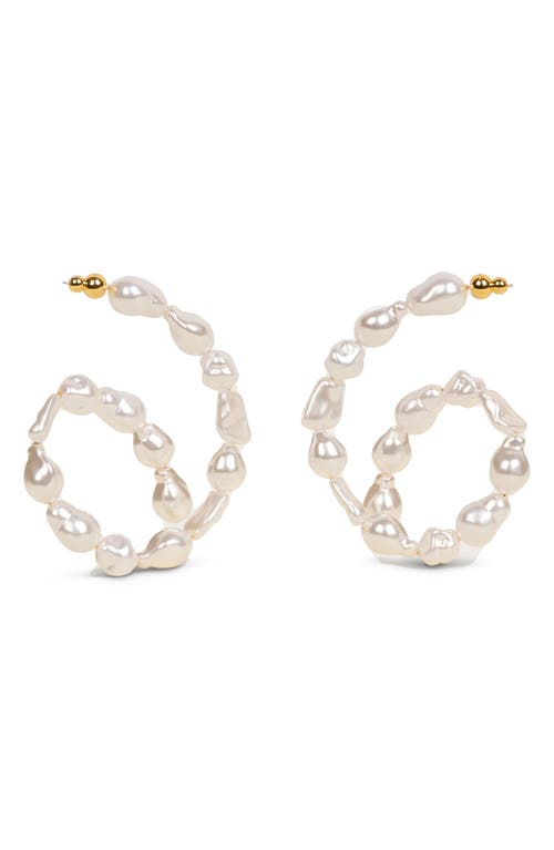 Cult Gaia Kiara Earrings In Pearl