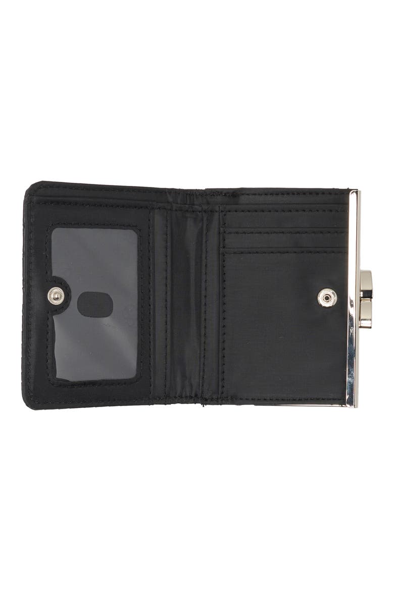 Frenchie Woven French Wallet, Alternate, color, BLACK WOVEN