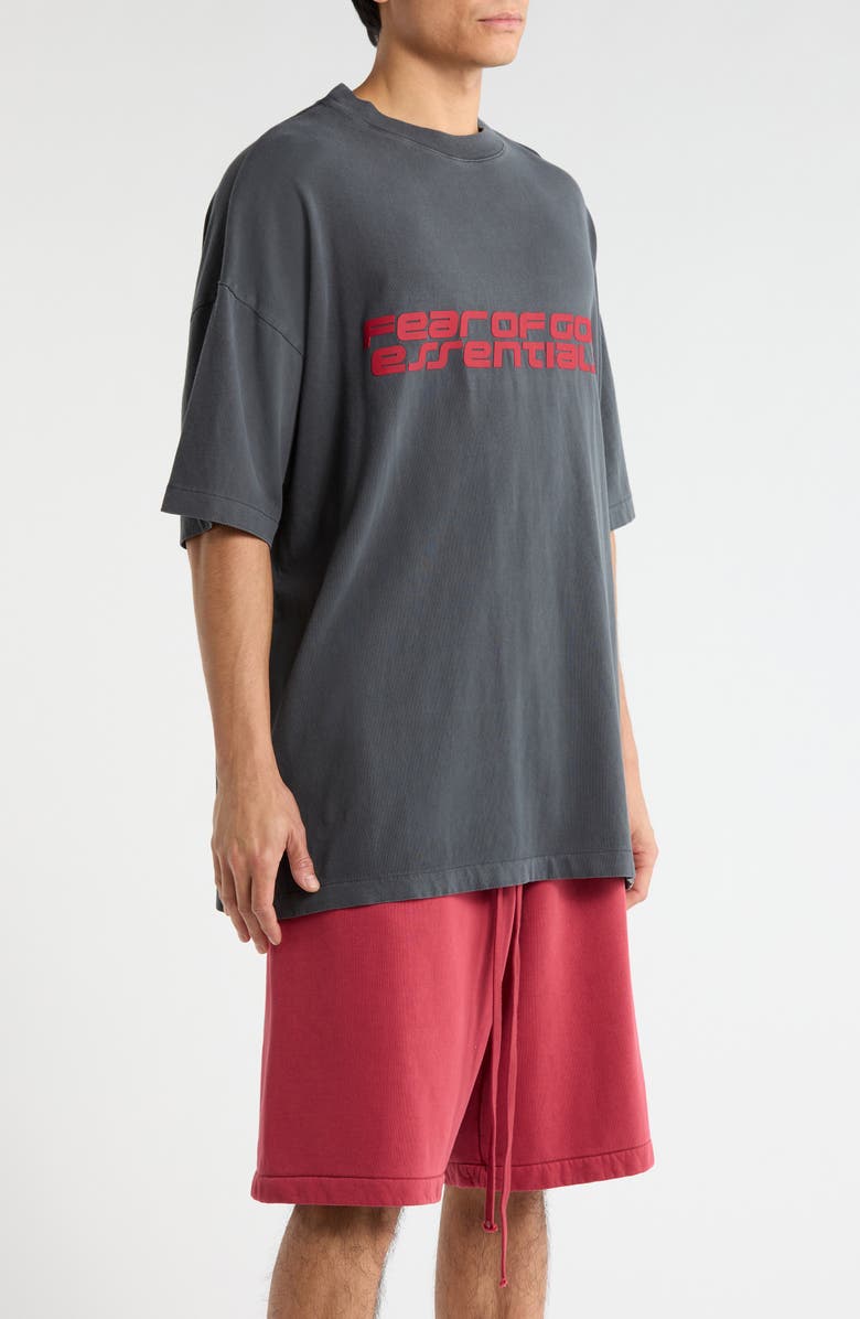 Fear of God Essentials 
90s Logo Graphic T-Shirt, Alternate, color, Iron Grey