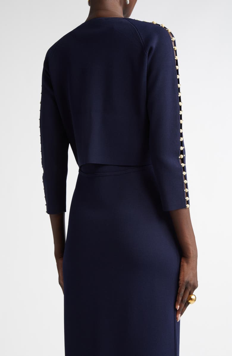 ST. JOHN Suspended Pavé Milano Knit Cardigan, Alternate, color,