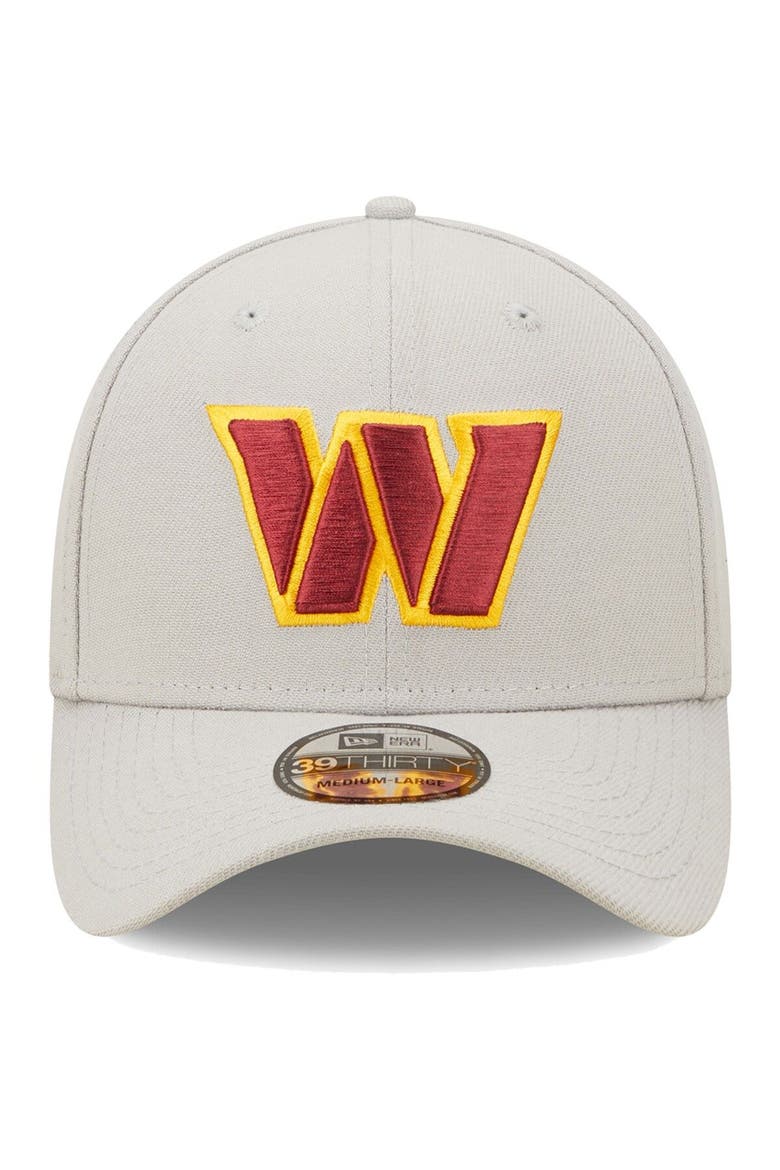 Men's New Era Gray Washington Commanders  Essential 39THIRTY Flex Hat, Alternate, color, Gray