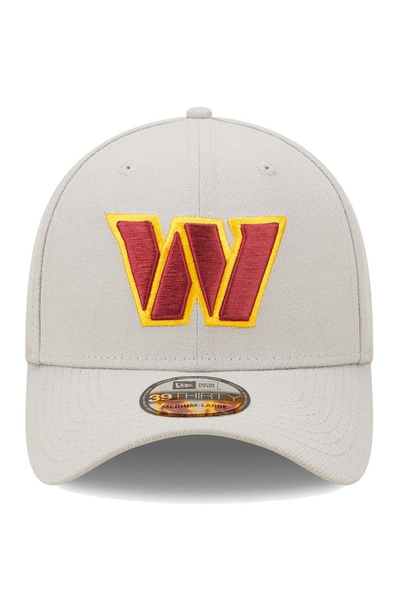 New Era Men's New Era Gray Washington Commanders  Essential 39THIRTY Flex Hat, Alternate, color, 