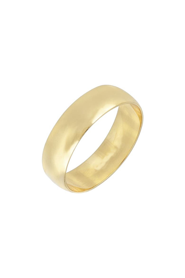14K Gold Wedding Band Ring, 6mm   (Nordstrom Exclusive), Main, color, YELLOW GOLD