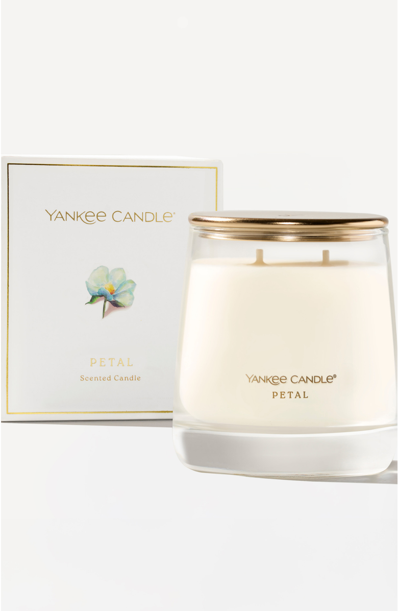 YANKEE CANDLE Petal Premium Scented Candle, Alternate, color, White
