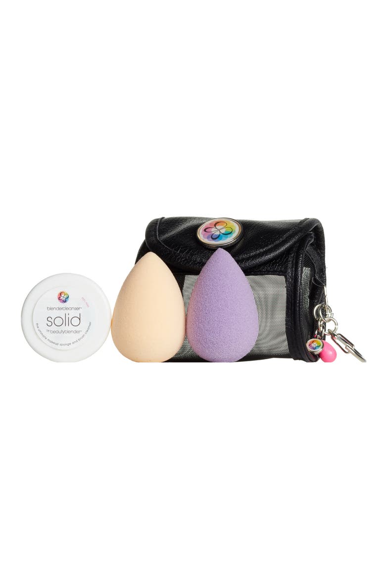 air.port.pro Makeup Sponge Applicator & Small Cosmetics Bag Set, Main, color, NO COLOR
