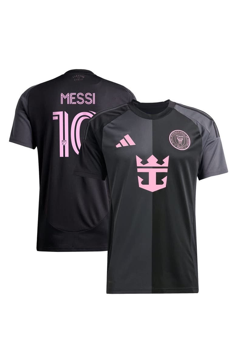 adidas Men's adidas Lionel Messi Black Inter Miami CF 2025 The Fortitude Kit Replica Player Jersey, Main, color, Black