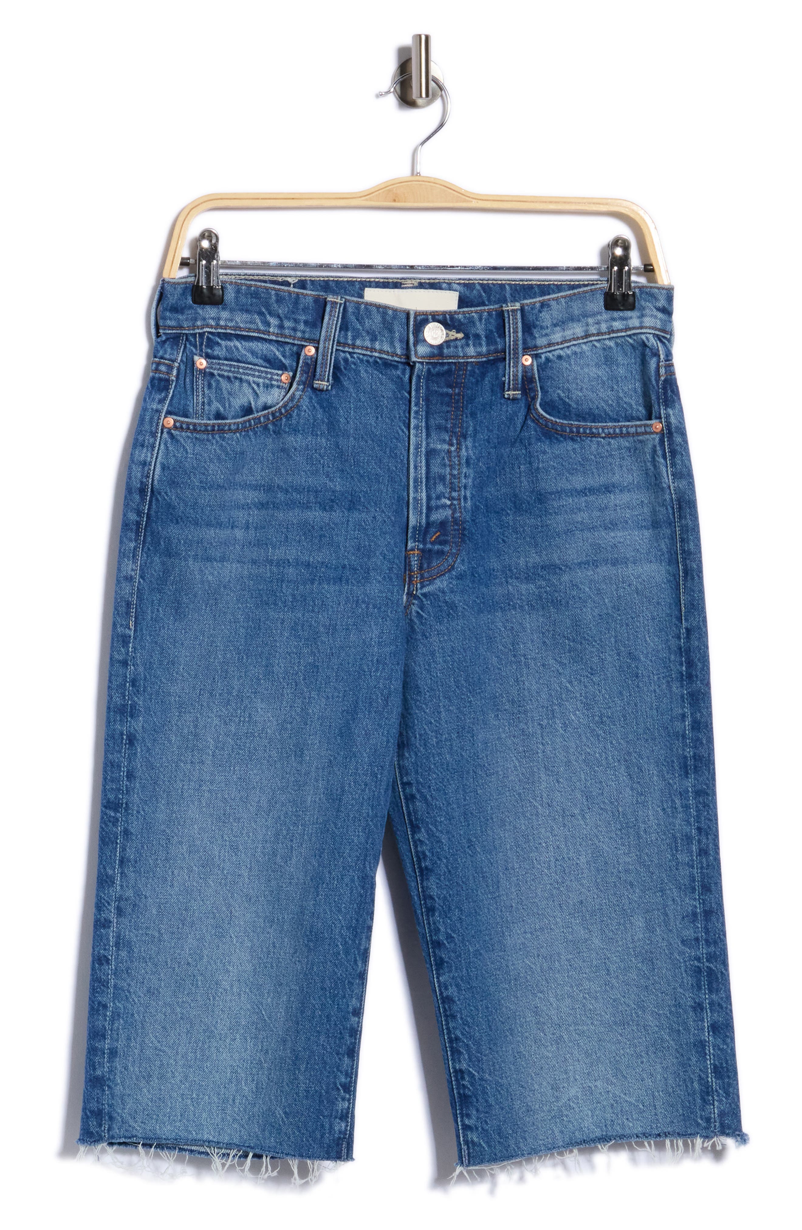 The Kick It High Waist Fray Hem Shorts