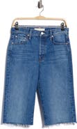 MOTHER The Kick It High Waist Fray Hem Shorts