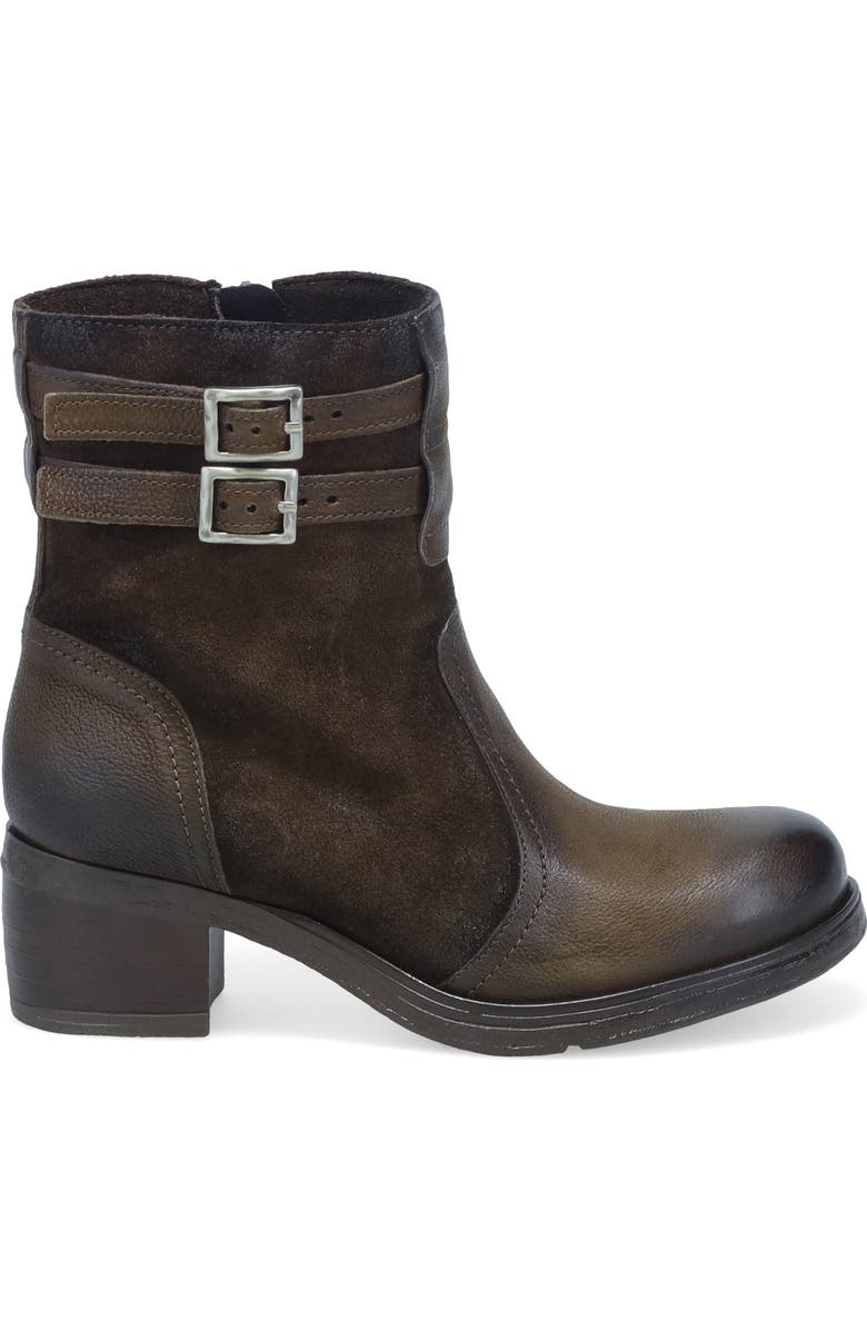 Miz Mooz Stellar Dual Buckle Bootie, Alternate, color, Brown