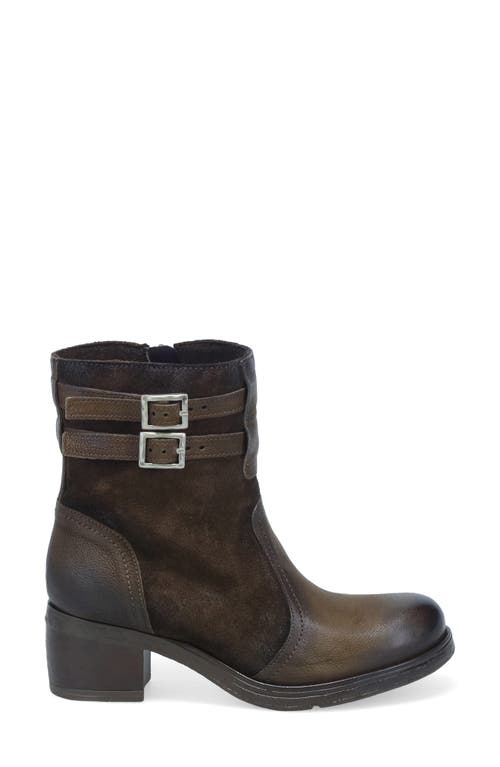 Miz Mooz Stellar Dual Buckle Bootie In Brown