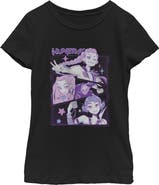 KPop Demon Hunters Girls' HUNTR/X Group Comic Panels T-Shirt
