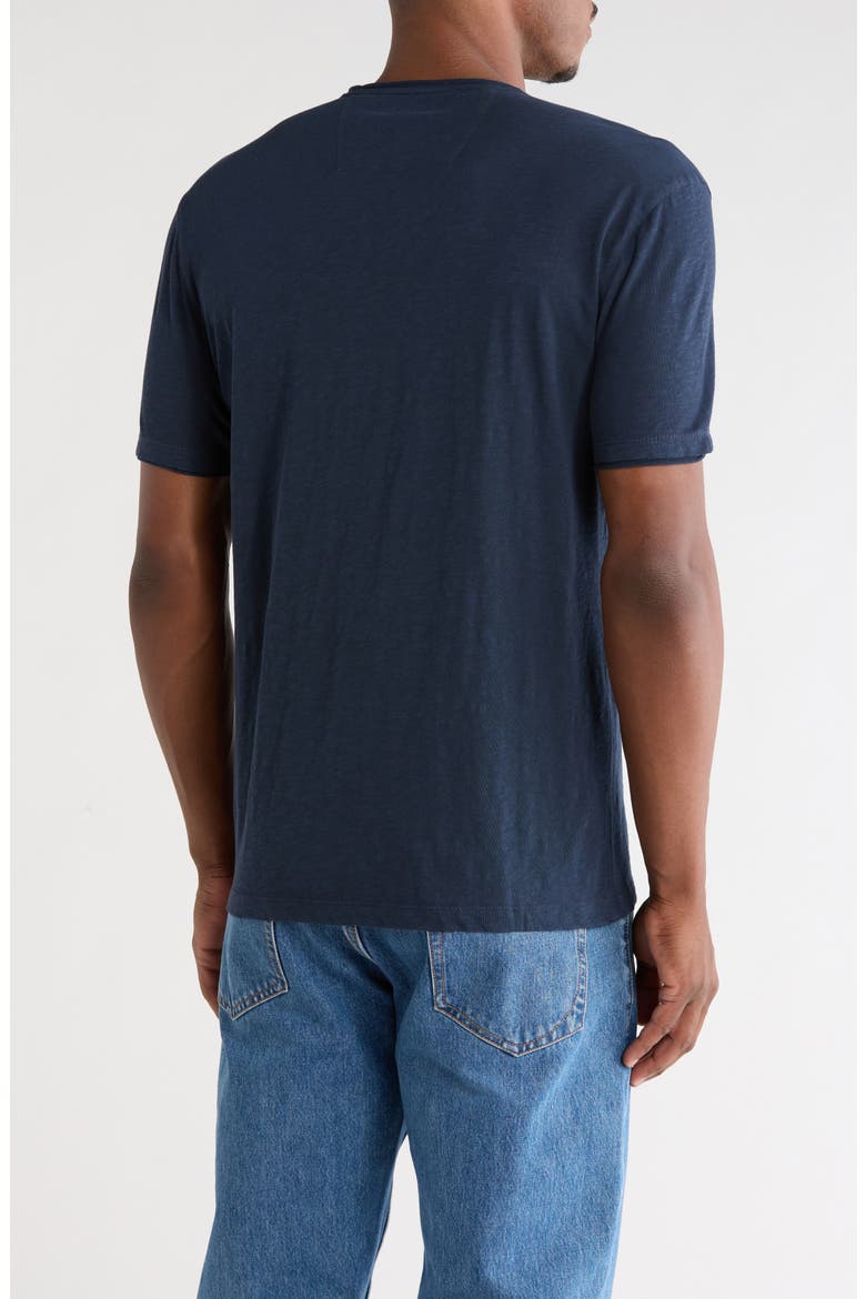 Slim Fit Slub Jersey V-Neck T-Shirt, Alternate, color, MIDNIGHT