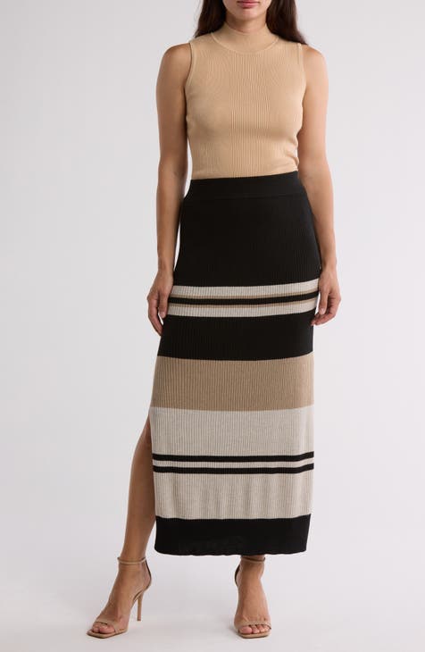 Stripe Rib Skirt