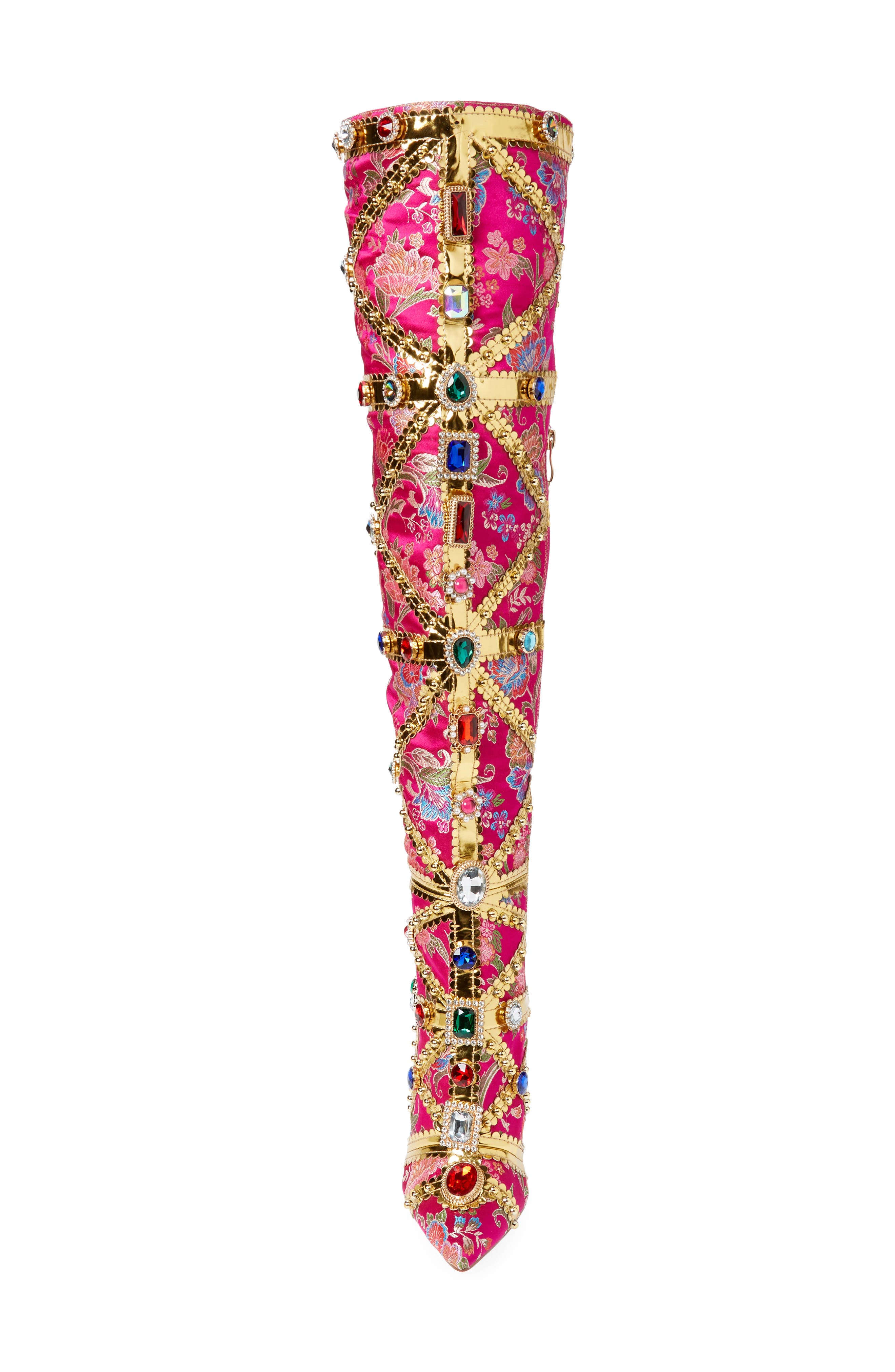 AZALEA WANG Berkley Knee High Boot, Alternate, color, Pink