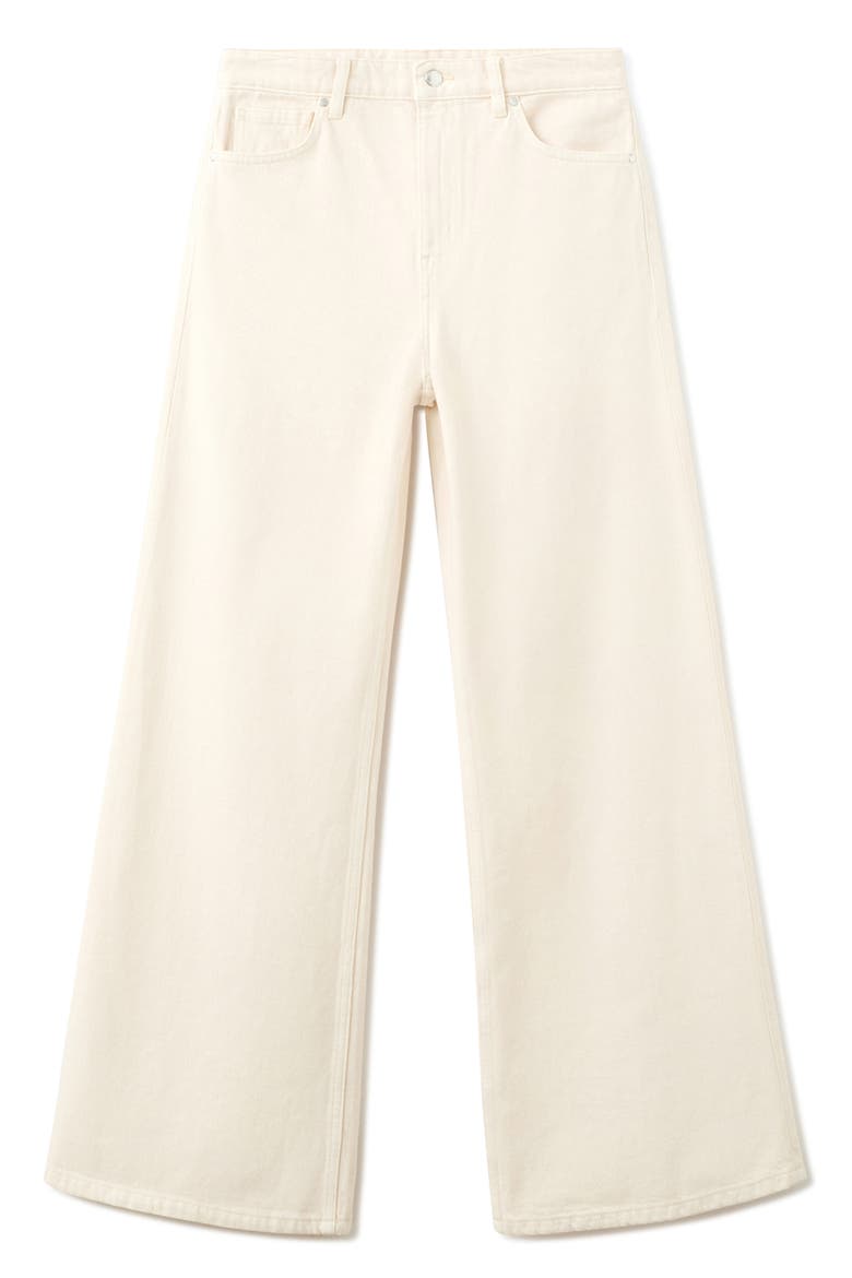 Wide Leg Jeans, Alternate, color, OFF WHITE