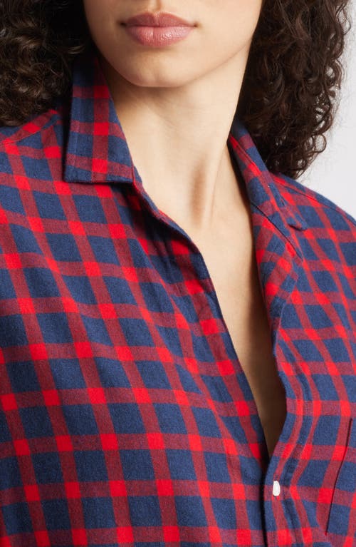 Frank & Eileen Eileen Relaxed Button-up Shirt In Purple