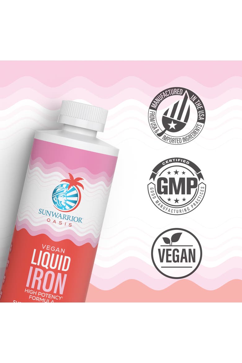 Vegan Liquid Iron Mixed Berry 450ml Bottle, Alternate, color, No Color