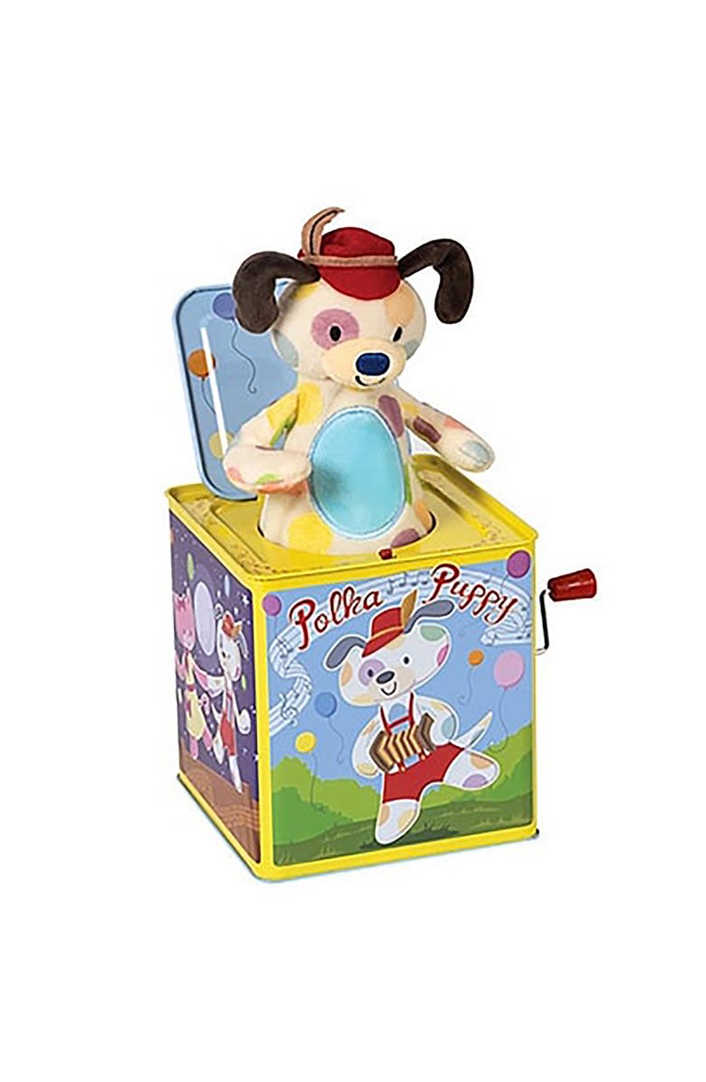 Schylling Polka Puppy Jack In Box, Alternate, color, 