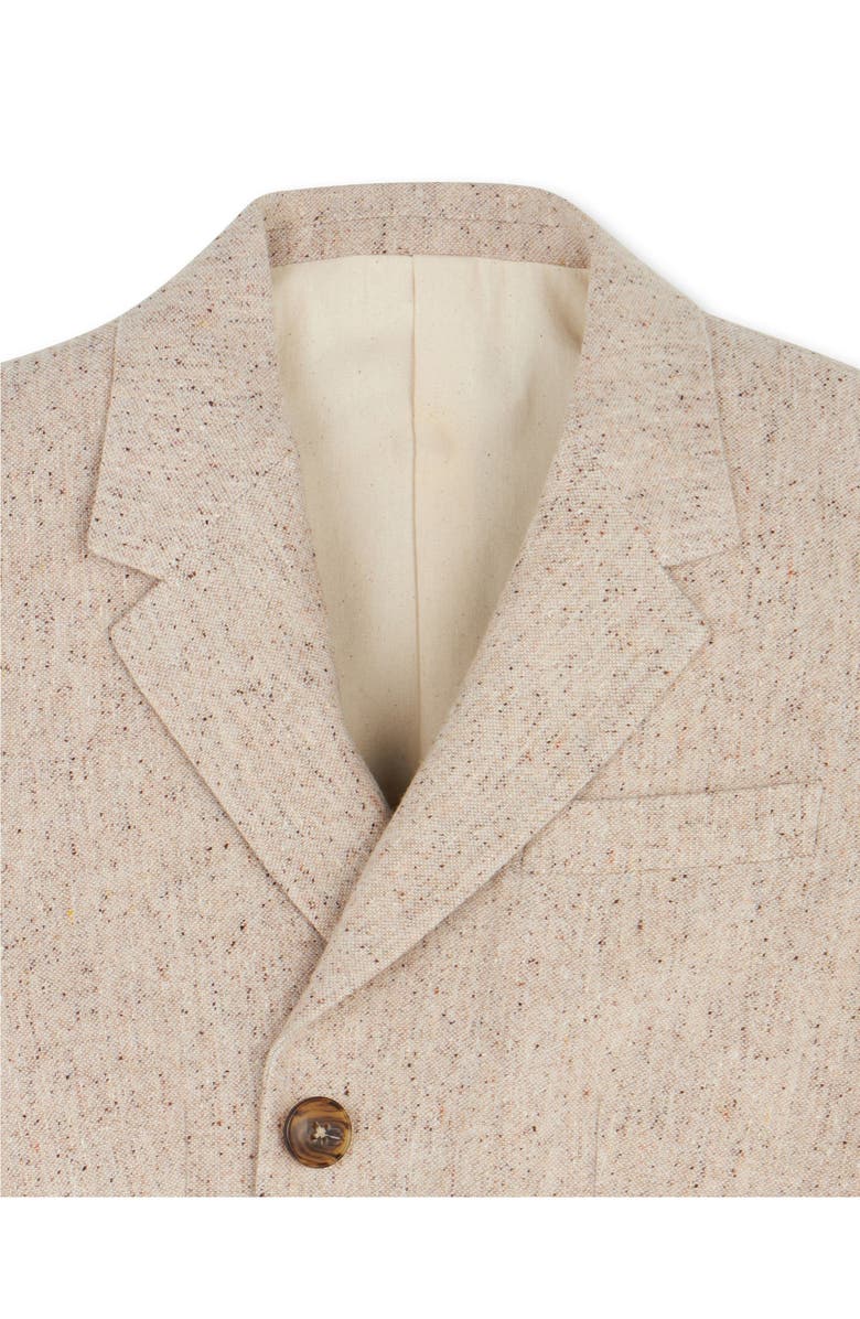 Fortela Short Single-Breasted Blazer, Alternate, color, Ecru