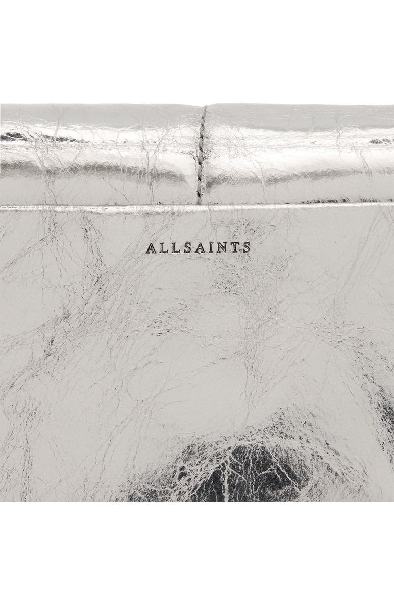 AllSaints Ezra Quilted Metallic Leather Crossbody Bag, Alternate, color,