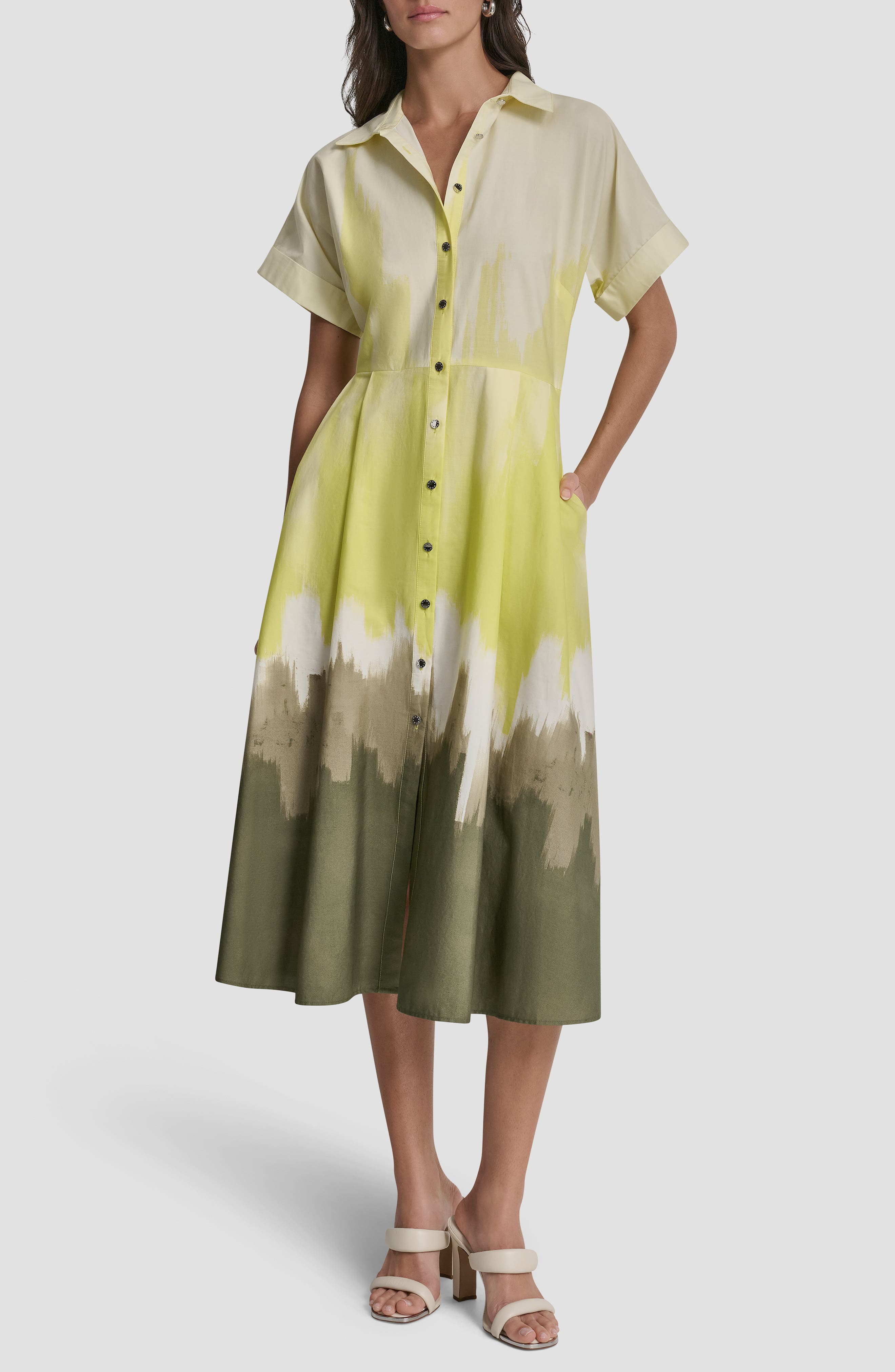 Printed Shirtdress