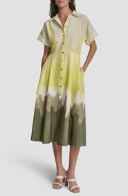 DKNY Printed Shirtdress