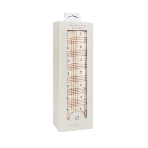 Ely's & Co. Cotton Floral Plaid Collection In Multi