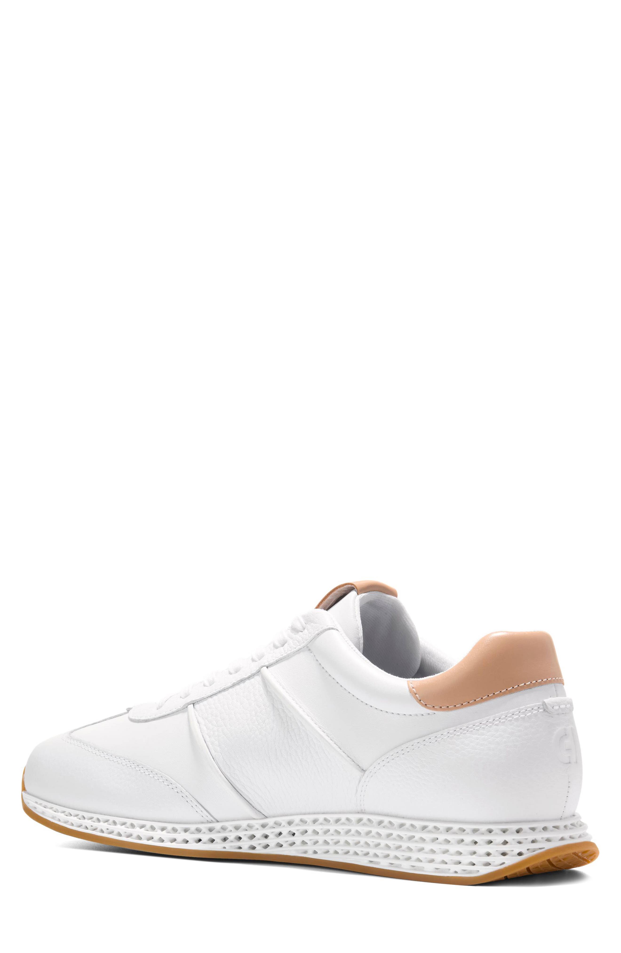 Cole Haan GrandPro LP SkyWeave Sneaker, Alternate, color, Optic White / Natural Vachetta
