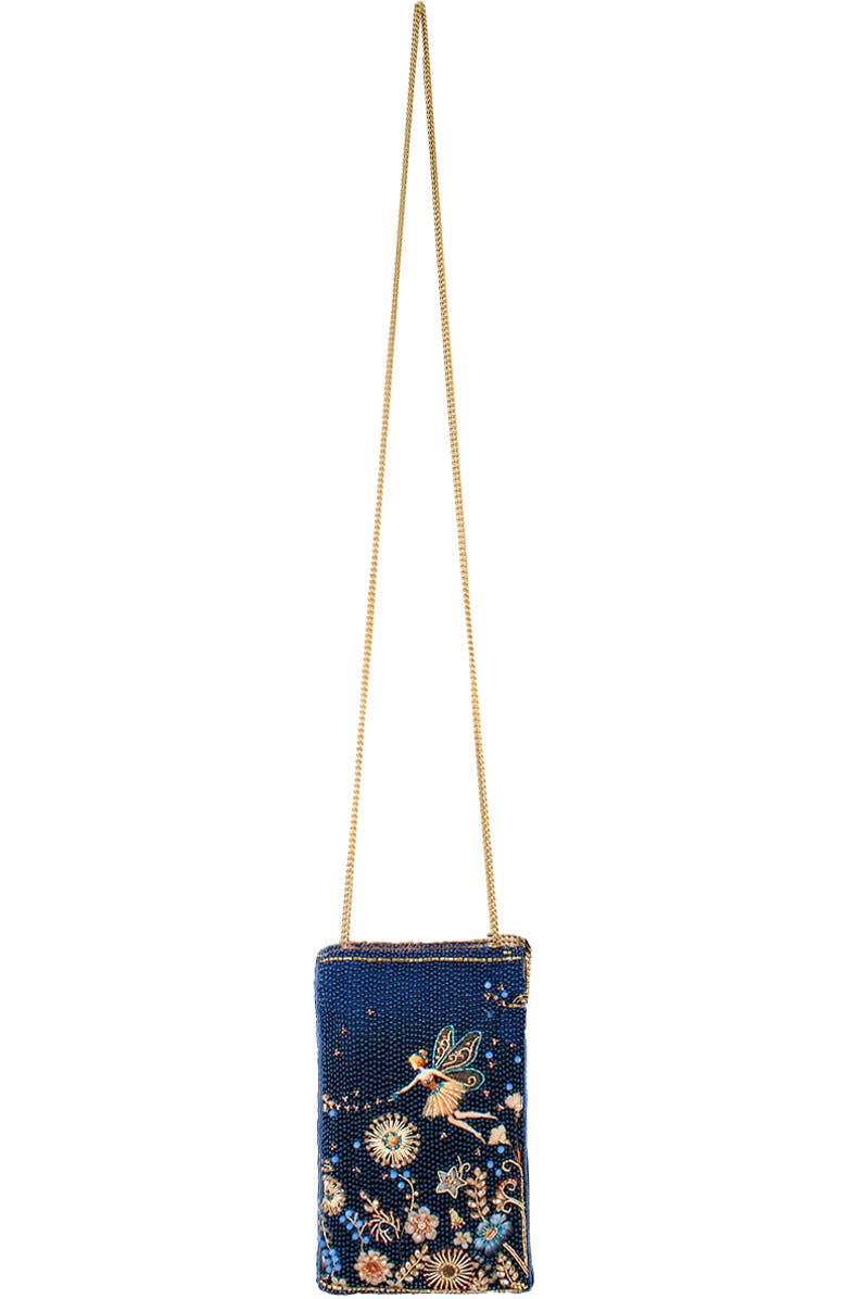 Mary Frances Accessories Fairy Dust Crossbody Phone Bag, Alternate, color, Blue