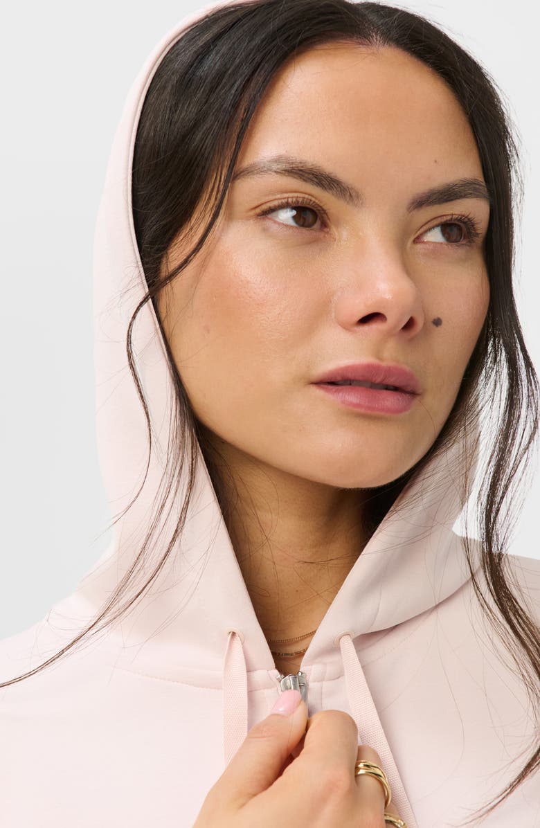Sweaty Betty Sand Wash Cloudweight Full Zip Hoodie, Alternate, color, Sundust Pink