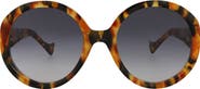 Gucci 56mm Core Round Sunglasses
