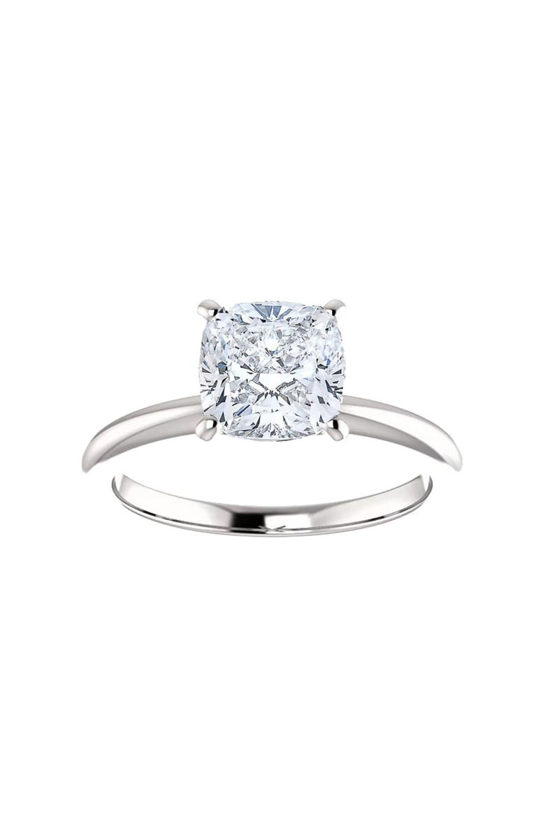 Bliss Diamond Certified 2Ct Cushion Solitaire Diamond Engagement Ring 14k Gold Lab Grown, Alternate, color,