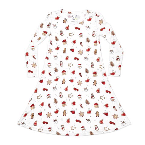 Kids' Sugar Cookies Long Sleeve Dress